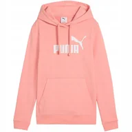 Bluzy damskie - Bluza damska Puma ESS No.1 Logo Hoodie łososiowa 682391 18 XL - miniaturka - grafika 1