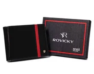 Portfele - Portfel męski skórzany N61-RVTP-3036 Czarny-Red - miniaturka - grafika 1