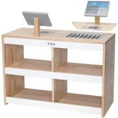 Zabawy w naśladowanie dorosłych - VIGA Drewniana Kasa Sklepowa - miniaturka - grafika 1