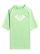 Koszulki dla dziewczynek - Roxy Lycra Krótki Rękaw WHOLEHEARTED Mädchen 8-16 Zielony 8/S - miniaturka - grafika 1