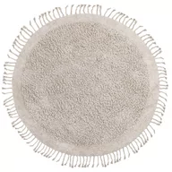 Dywany - Lumarko Dywan shaggy okrągły bawełniany ⌀ 140 cm beżowy BITLIS - miniaturka - grafika 1