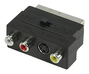 Valueline SCART Adapters, czarny VLVP31902B - Złącza, przejściówki, adaptery - miniaturka - grafika 1