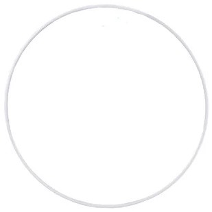 [000123] Obręcz metalowa baza do łapacza snów 50cm biała - Wyposażenie pokoiku dziecięcego - miniaturka - grafika 1