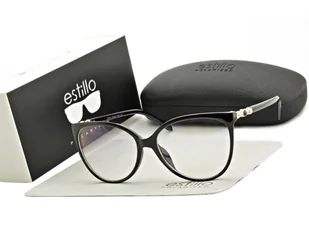 Okulary damskie z filtrem BLUE LIGHT do komputera korekcyjne EST-108K-1 Estillo - Okulary korekcyjne, oprawki, szkła - miniaturka - grafika 1