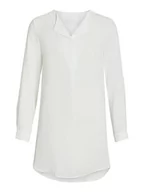 Bluzki damskie - Vila Damska bluzka Vilucy L/S Tunic-Fav, Snow White, 34 - miniaturka - grafika 1