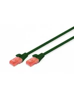 Kable miedziane - Digitus Patchcord U-UTP Cat6 LSZH 0.5m zielony DK-1617-005/G DK-1617-005/G - miniaturka - grafika 1