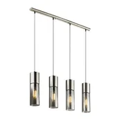 Lampy sufitowe - Globo Lighting Chromowana lampa wisząca Annika, szklane klosze (21000-4HN) - miniaturka - grafika 1