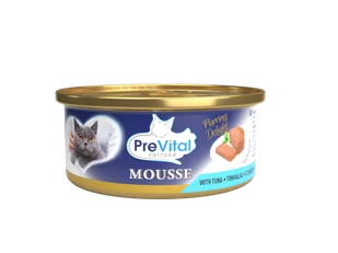 Mus dla dorosłych kotów z tuńczykiem 85g PreVital mini - Mokra karma dla kotów - miniaturka - grafika 1
