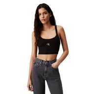 Bluzki damskie - Bluzka damska Calvin Klein Jeans Top bawełniany -S - miniaturka - grafika 1