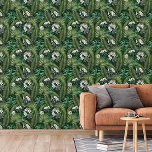 DUTCH WALLCOVERINGS Tapeta Eden, czarno-ciemnozielona - Tapety - miniaturka - grafika 1