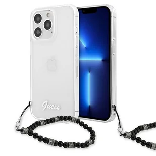 Guess GUHCP13LKPSBK iPhone 13 Pro / 13 6,1" Transparent hardcase Black Pearl - Szkła hartowane na telefon - miniaturka - grafika 1