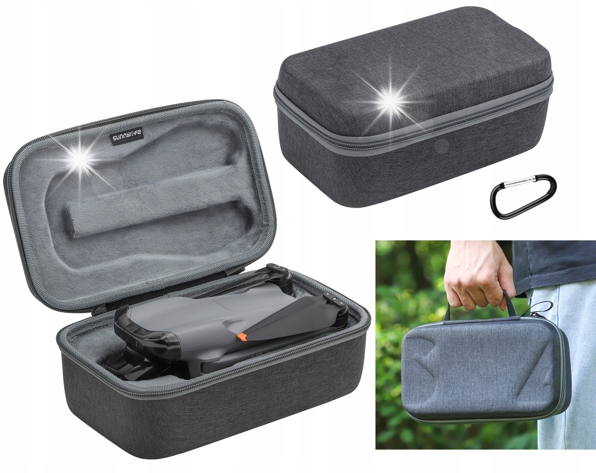 SunnyLife Walizka Pokrowiec Futerał Etui Case Osłona do na Drona DJI Air 3S / 3 S / 3
