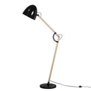 Lampy stojące - Beliani Lampa stojąca czarna 175 cm HETTON - miniaturka - grafika 1