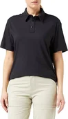 Koszulki i topy damskie - WRANGLER SS PERFORMANCE POLO BLACK WA7HDU100 M - Wrangler - miniaturka - grafika 1