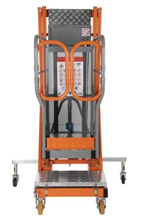 Podnośnik osobowy (udźwig: 120 kg, wymiary platformy: 48x69 cm, maks. wysokość robocza: 493 cm) 00081564 - Wózki magazynowe - miniaturka - grafika 5