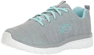 Buty sportowe damskie - Skechers Graceful Twisted Fortune szary - miniaturka - grafika 1