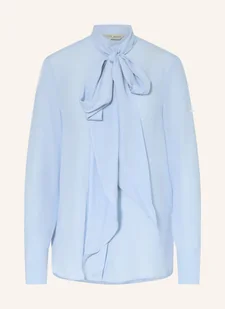 Ted Baker Bluzka Z Wiązaniem Pod Szyją Zakiia Z Dodatkiem Jedwabiu blau - Bluzki damskie - miniaturka - grafika 1