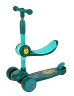 Hulajnogi - Hulajnoga balans. 3 koła światło dzwięk siodełko - miniaturka - grafika 1