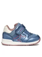 Buty dla dziewczynek - Geox Sneakersy B Rishon Girl B450LA 0NFEW C4239 Niebieski - miniaturka - grafika 1