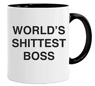 World's SHITTEST Boss - nowość 325 ml najwyższej jakości praca humor kubek i pudełko prezentowe zestaw herbata kawa biuro praca dom - Herbata - miniaturka - grafika 1