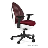 Fotele i krzesła biurowe - Fotel ergonomiczny OVO Unique Tkanina/Siatka EGG Czarny, bl418 Black - miniaturka - grafika 1