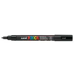 Uni Marker Posca PC-3M z farbą plakatową czarny MAP.445 - Markery permanentne - miniaturka - grafika 1