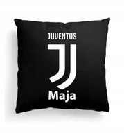 Poduszki dekoracyjne - Foto Poduszka Czarna Juventus Turyn Juve + IMIĘ - miniaturka - grafika 1