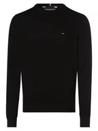 Swetry męskie - Tommy Hilfiger - Sweter męski z dodatkiem kaszmiru, czarny - miniaturka - grafika 1