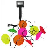 Lampy ogrodowe - Polux Girlanda solarna PARASOLKI (311559) - miniaturka - grafika 1