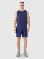 Spodenki męskie - 4F Spodenki treningowe szybkoschnące męskie - granatowe L - miniaturka - grafika 1