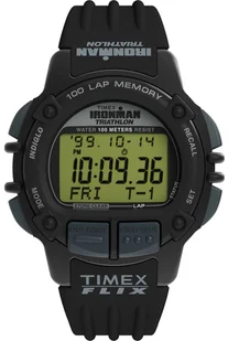 Zegarek Zegarek Timex TW5M63000 Ironman Flix 100 Lap 42mm - Zegarki męskie - miniaturka - grafika 1