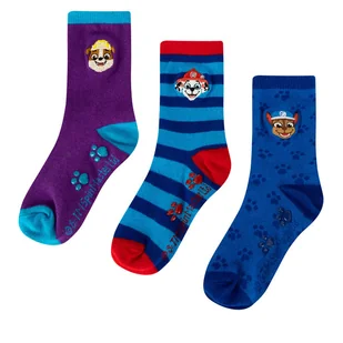 Zestaw 2 par wysokich skarpet dziecięcych Paw Patrol ACCCS-SS24-511PAW Niebieski - Skarpetki dla dzieci - miniaturka - grafika 1