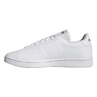 Trampki męskie - adidas Męskie trampki Advantage Base, FTWR White FTWR White Shadow Navy, rozmiar 9, Ftwr biały Ftwr biały cień granatowy - grafika 1