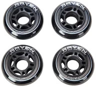 Akcesoria do skatingu - Kółka do rolek Raven 82A Pu 80mm Komplet 4 sztuk - miniaturka - grafika 1