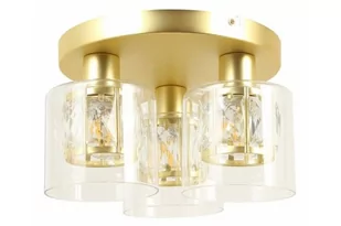 Elmo lampa sufitowa 3xE14 złota/przeźroczysty 638803-36 - Lampy sufitowe - miniaturka - grafika 1