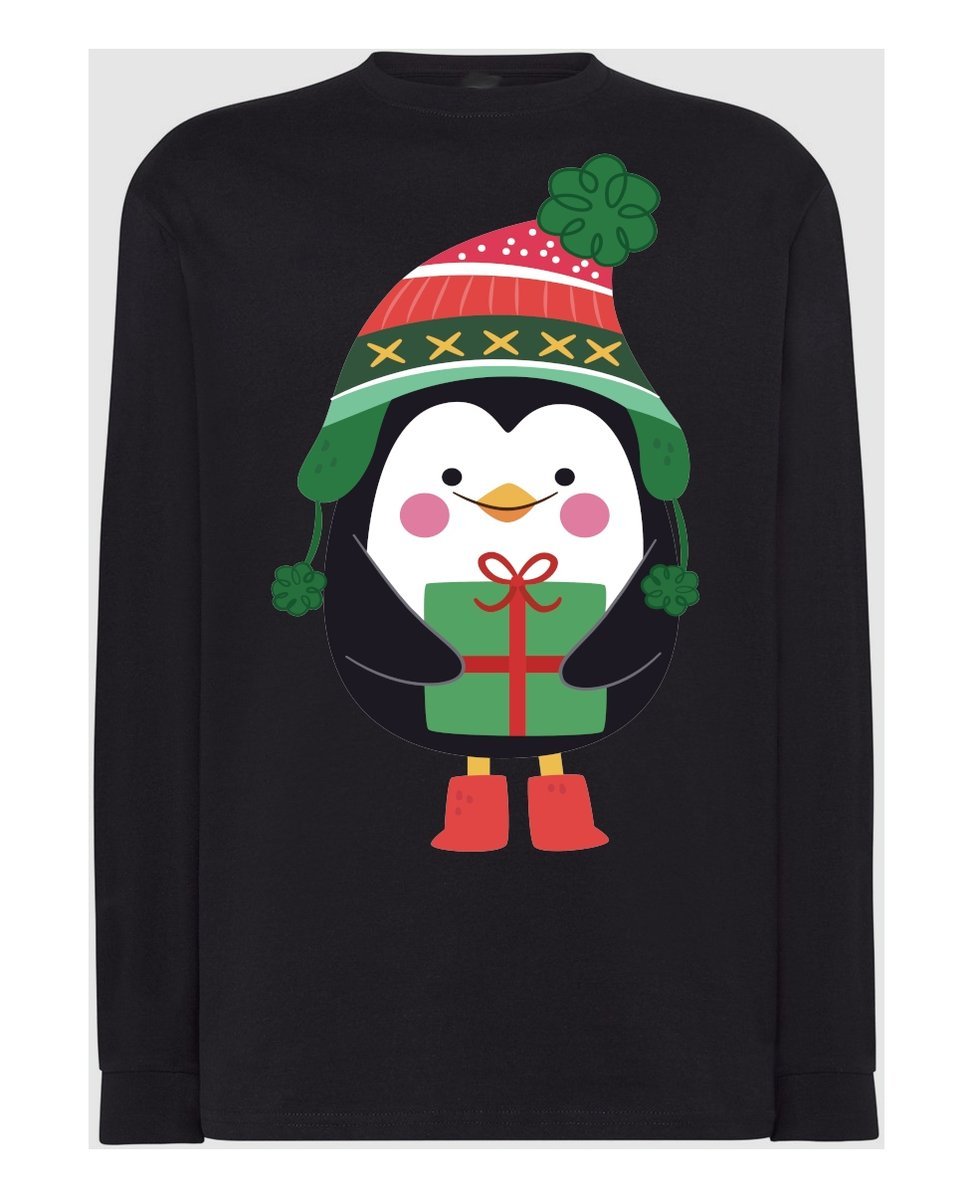 Longsleeve męski nadruk Pingwin Rozm.M