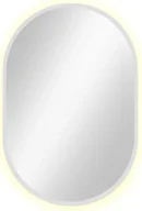 Lustra - Białe lustro owalne led 95x40 cm W8-B10 - miniaturka - grafika 1
