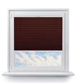 Rolety - Roleta plisowana 61.5 x 150 cm brązowa Inspire - miniaturka - grafika 1