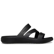 Klapki i japonki damskie - Klapki Crocs Getaway Strappy 209587-001 - czarne - miniaturka - grafika 1