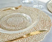 Obrusy i serwetki - Okrągła Podkładka Kuchenna Na Stół NATURAL - miniaturka - grafika 1