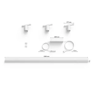 Philips Hue Perifo system szynowy 3x spoty białe - Lampy pozostałe - miniaturka - grafika 5
