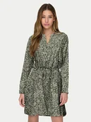 Sukienki - ONLY Sukienka codzienna Cory 15200543 Zielony Regular Fit - miniaturka - grafika 1