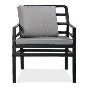 Fotele i krzesła ogrodowe - Fotel Nardi ARIA Antracite Acrilico Grigio - miniaturka - grafika 1