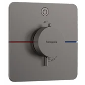 Baterie podtynkowe - HANSGROHE 15581340 ShowerSelect Comfort Q Bateria termostatyczna, podtynkowa do 1 odbiornika Czarny Chrom Szczotkowany - miniaturka - grafika 1