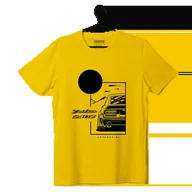 Odzież do sportów motorowych - T-shirt koszulka Datsun 240Z żółta-XL - miniaturka - grafika 1