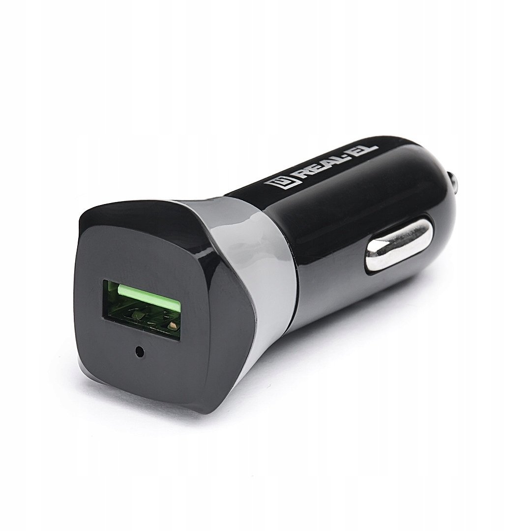 Ładowarka samochodowa USB REAL-EL 3 mA
