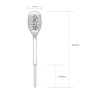 Lampy ogrodowe - Globo Lampa z grotem ziemnym LED 33535-2, latarka, czarna, zestaw 2 sztuk - miniaturka - grafika 1