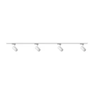 Lampy stojące - Lampa sufitowa Sanico Goldlux Milano 4 x GU10, na szynie, 2 x 1 m, biała - miniaturka - grafika 1