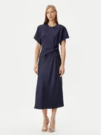 Sukienki - Rinascimento Sukienka koktajlowa CFC0122932003 Granatowy Regular Fit - miniaturka - grafika 1