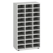 Regały biurowe - Regał sortujący PRIMO WHITE, 800 x 420 x 1434 mm, 36 przegród, biały - miniaturka - grafika 1